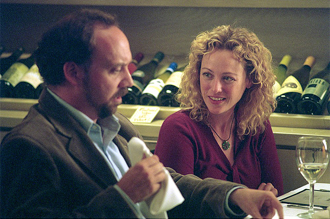 Paul Giamatti and Virginia Madsen in Sideways (2004).